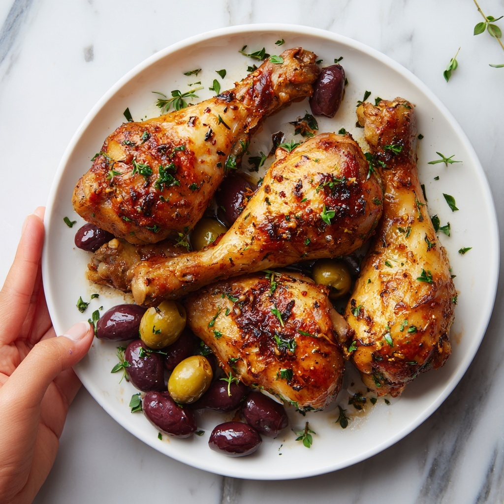 Pan-Roasted Chicken with Grapes and Olives Recipe - Recipe Image