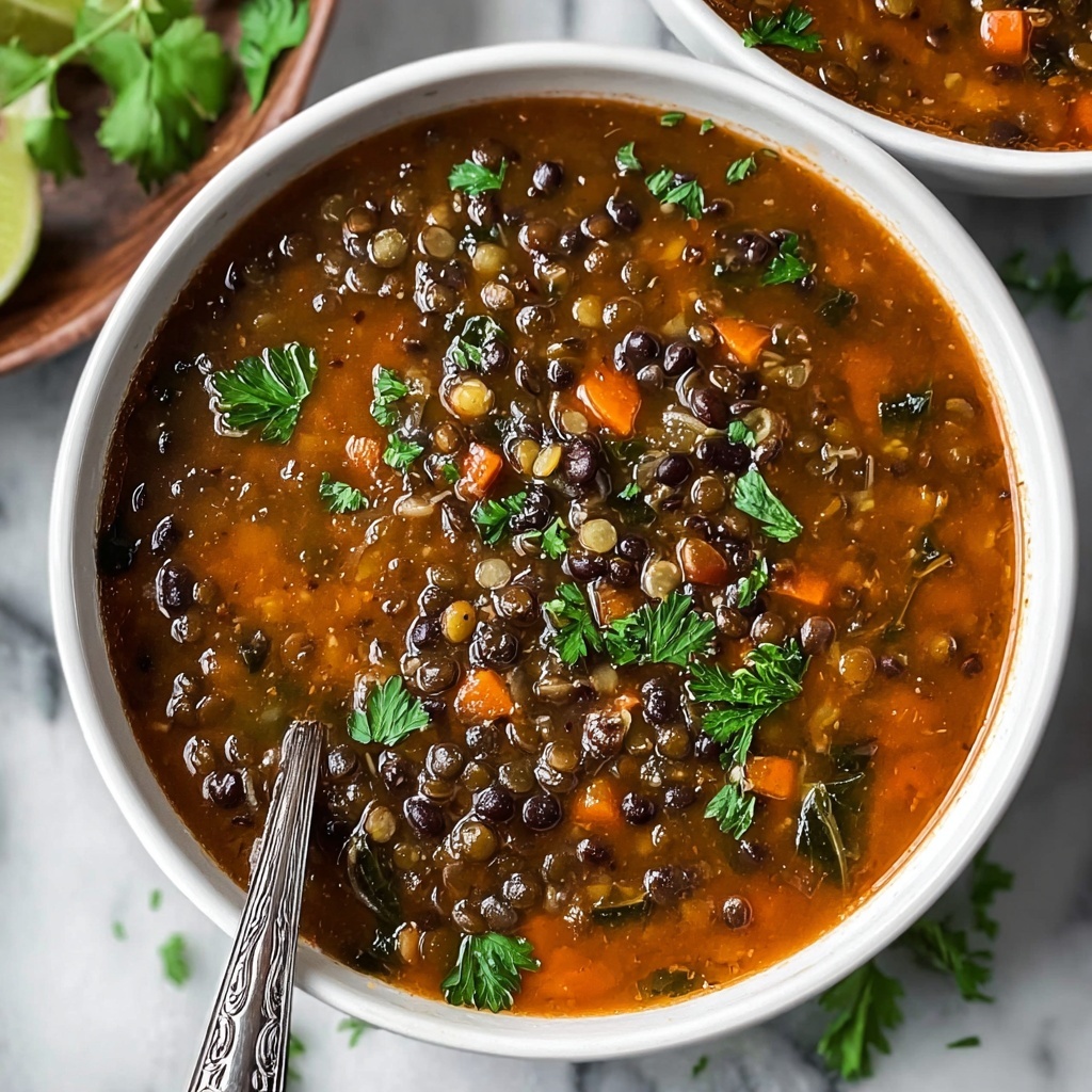 Black Bean and Lentil Soup Recipe - Recipe Image
