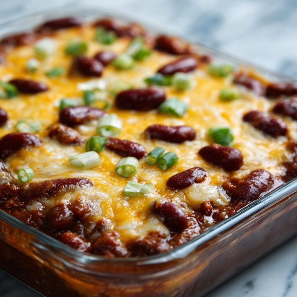 Chili Cheese Dog Casserole Recipe - Recipe Image