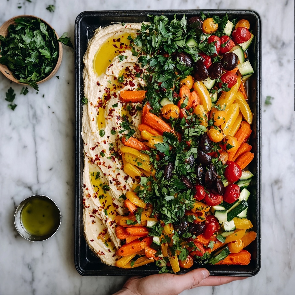 Roasted Vegetable Hummus Platter: A Colorful Feast for All Recipe - Recipe Image
