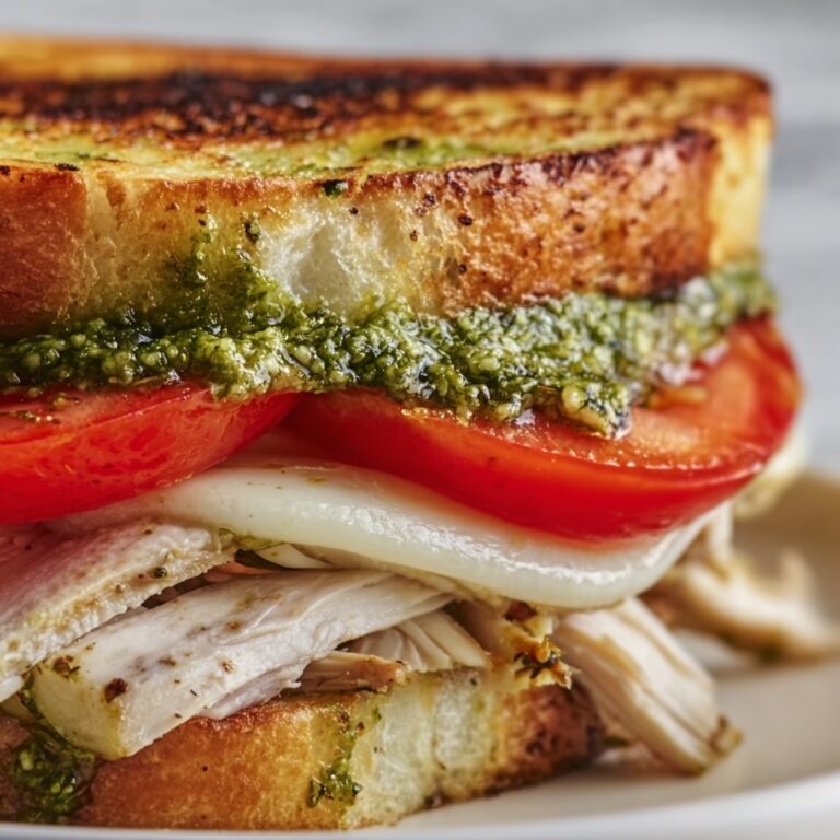 Gourmet Chicken Pesto Sourdough Sandwich Recipe