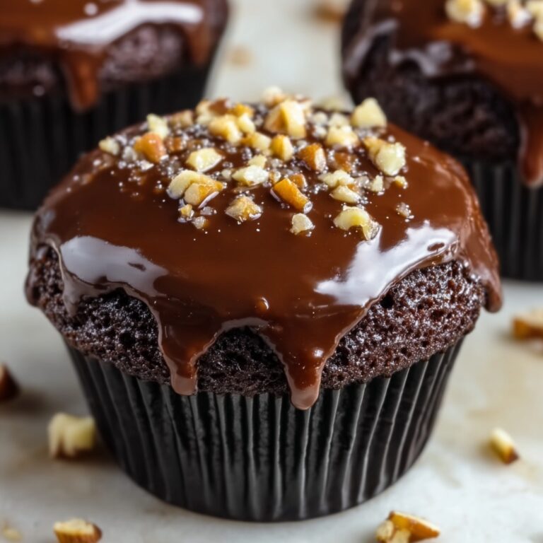Sticky Toffee Cupcakes with Chocolate Topping Recipe