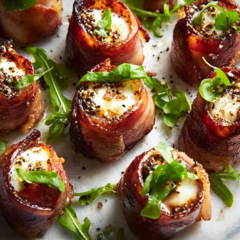 Beef Prosciutto Wrapped Mozzarella Bites Recipe
