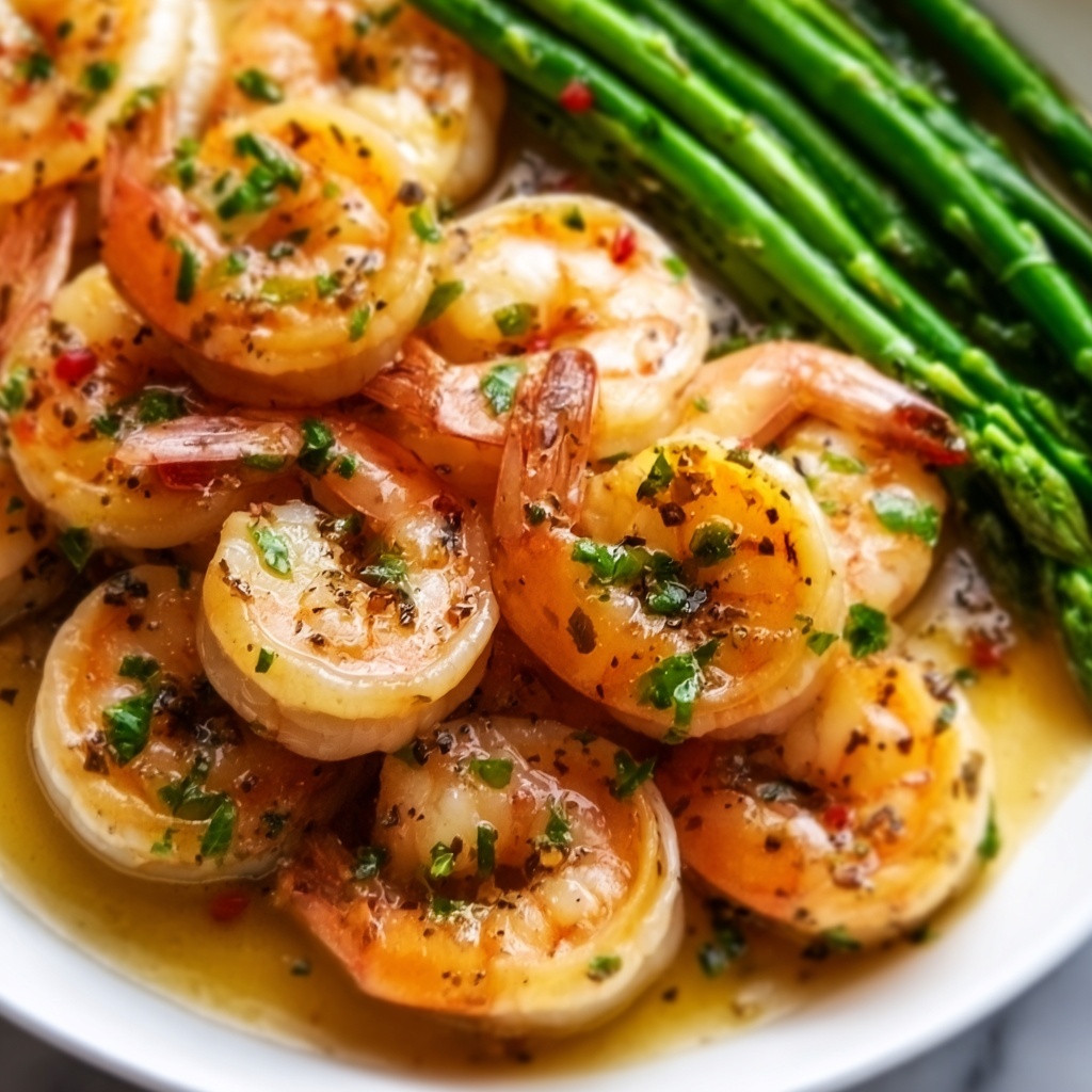 Lemon Garlic Shrimp and Asparagus Recipe - Recipe Image