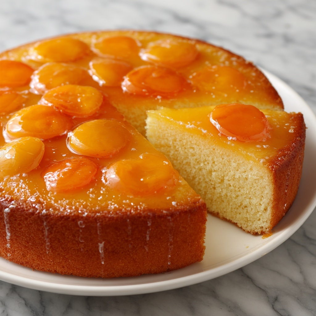 Apricot Upside-Down Cake Recipe - Recipe Image