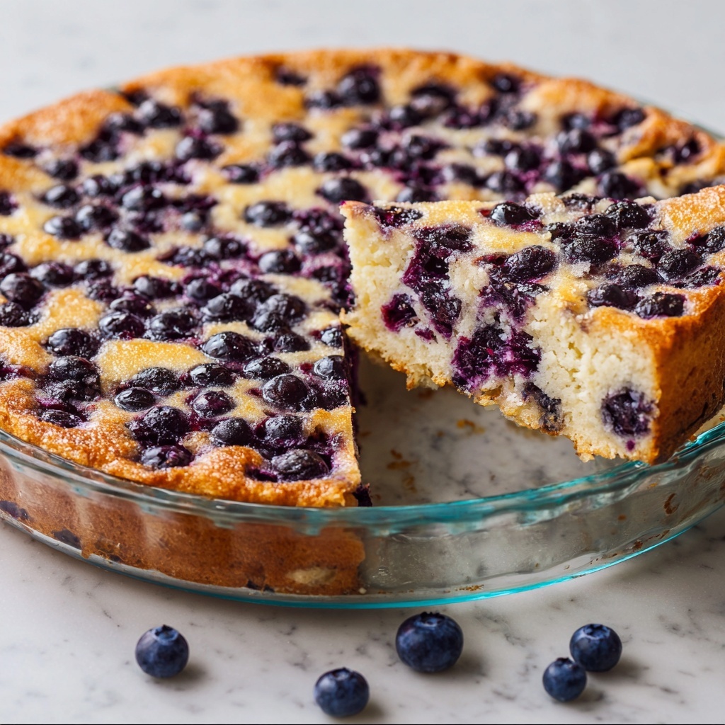 Crustless Blueberry Pie Recipe - Recipe Image