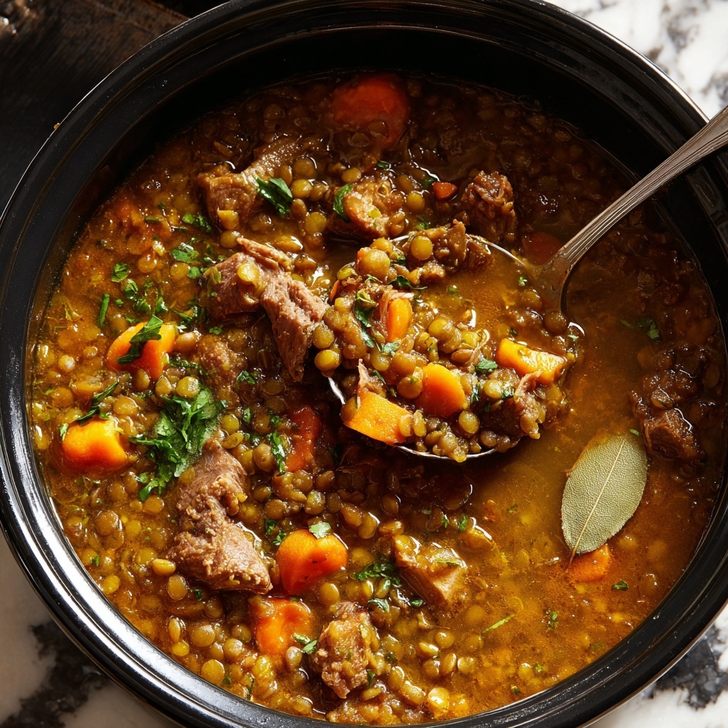 Moroccan-Spiced Beef and Lentil Stew Recipe - Recipe Image
