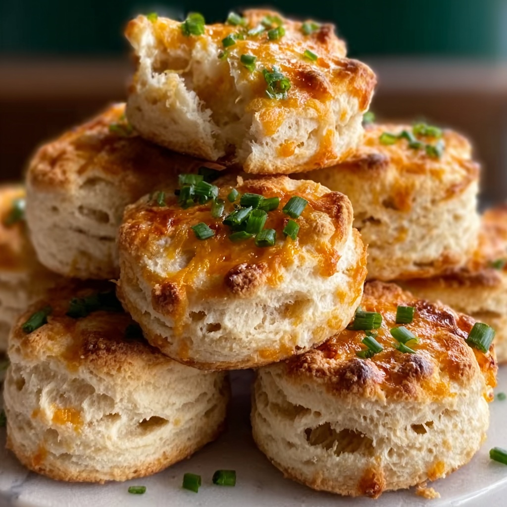 Cheddar Scallion Drop Biscuits Recipe - Recipe Image