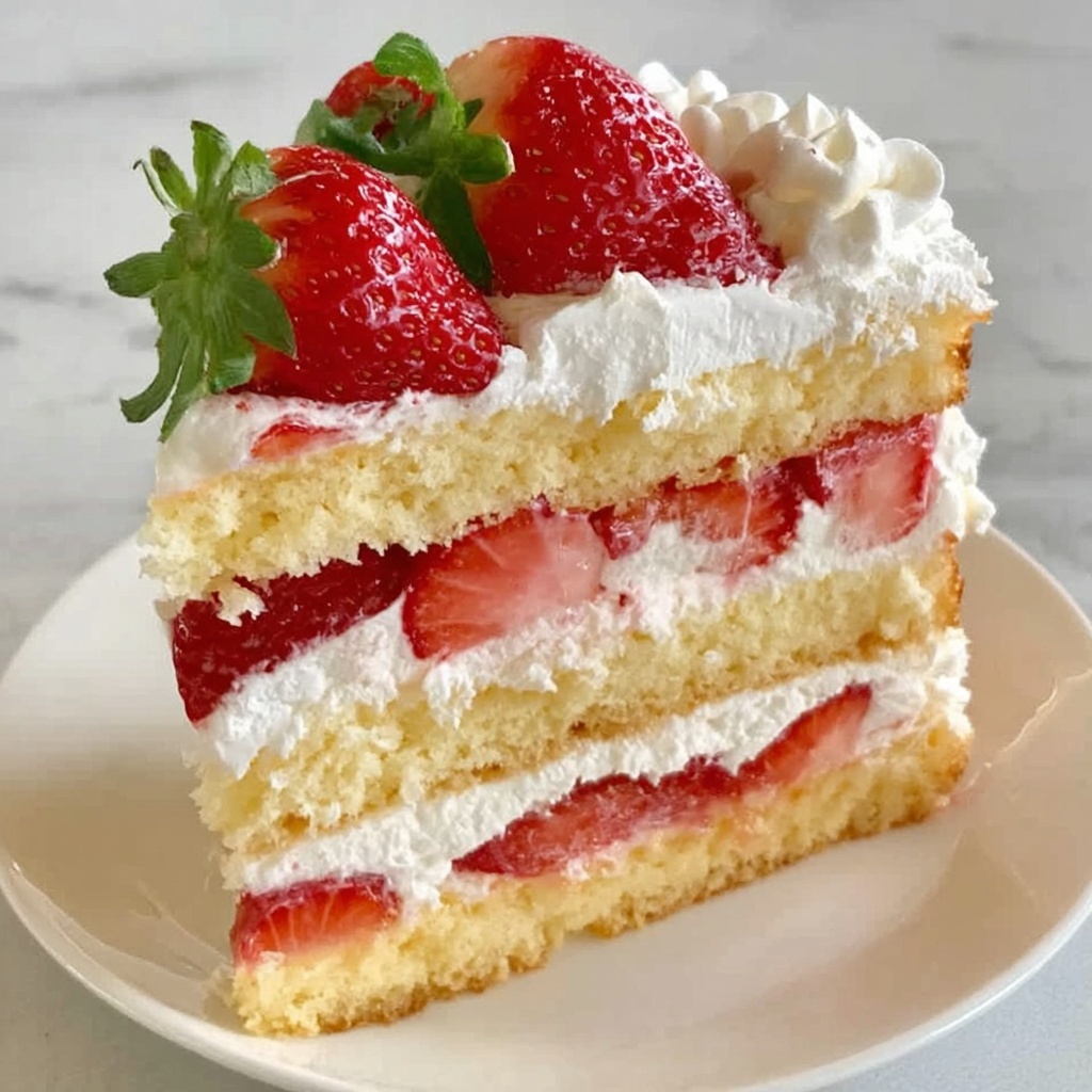 Strawberry Shortcake Cake Recipe - Recipe Image