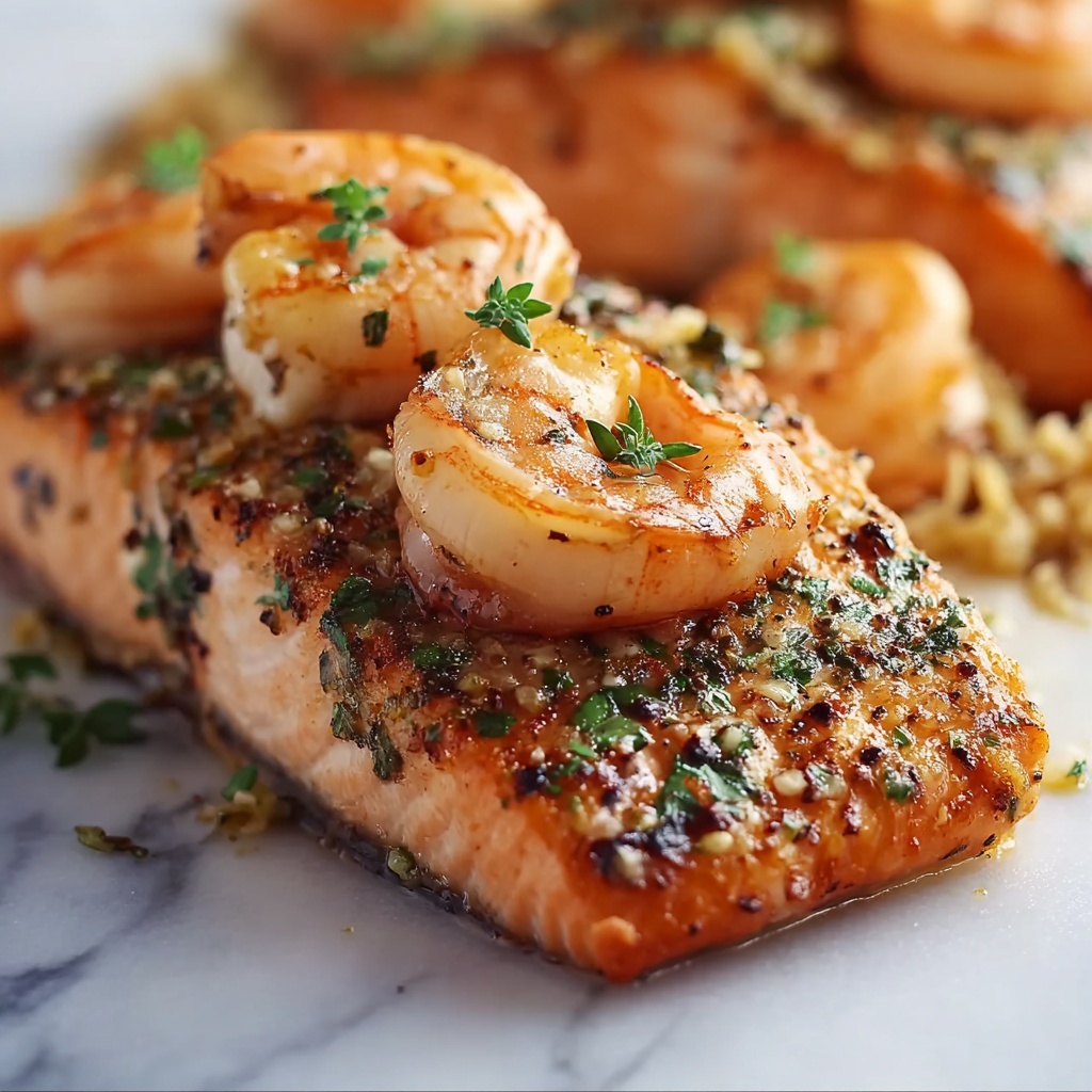 Crab and Shrimp Stuffed Salmon Recipe - Recipe Image