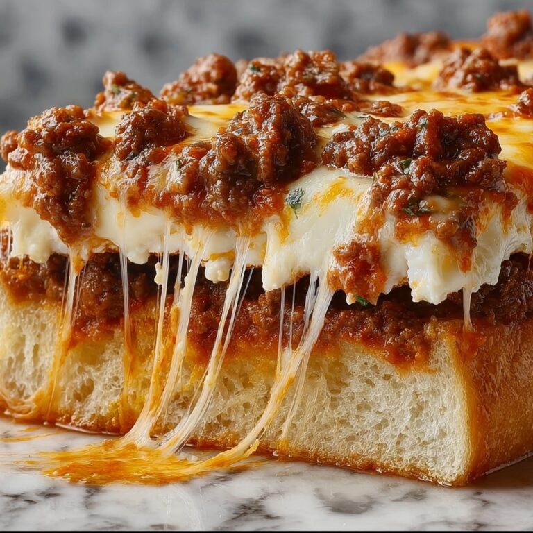 Garlic Bread Cheesy Sloppy Joe Bake Recipe