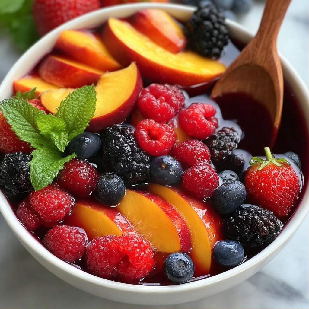 Peach Berry Fruit Salad: A Refreshing Summer Recipe - Recipe Image