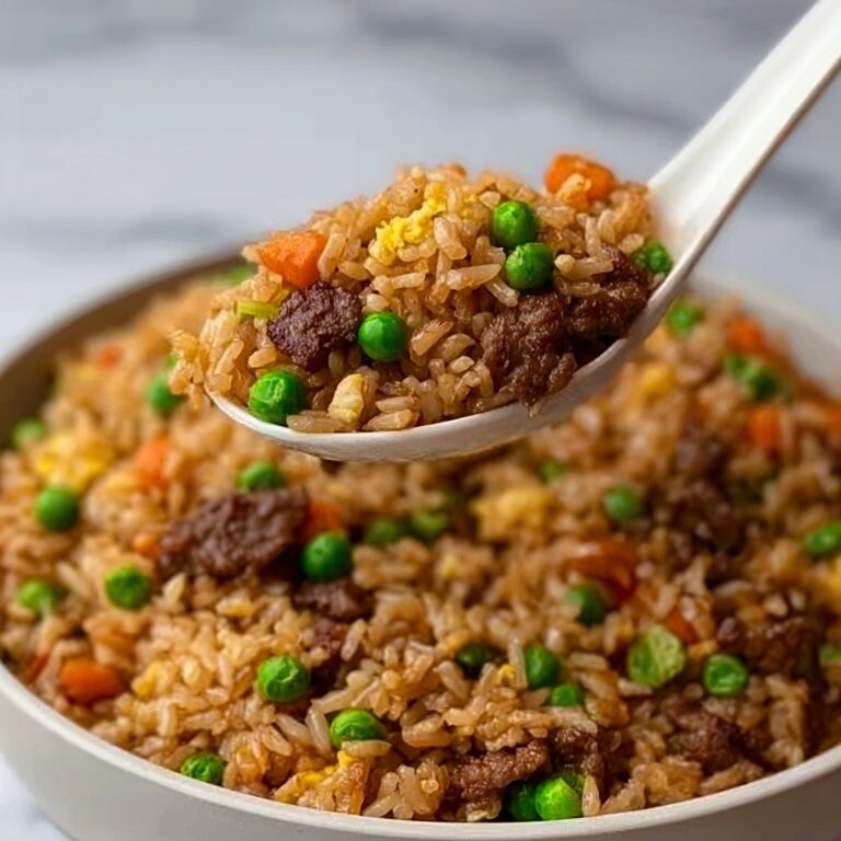 Onion Beef Fried Rice Recipe