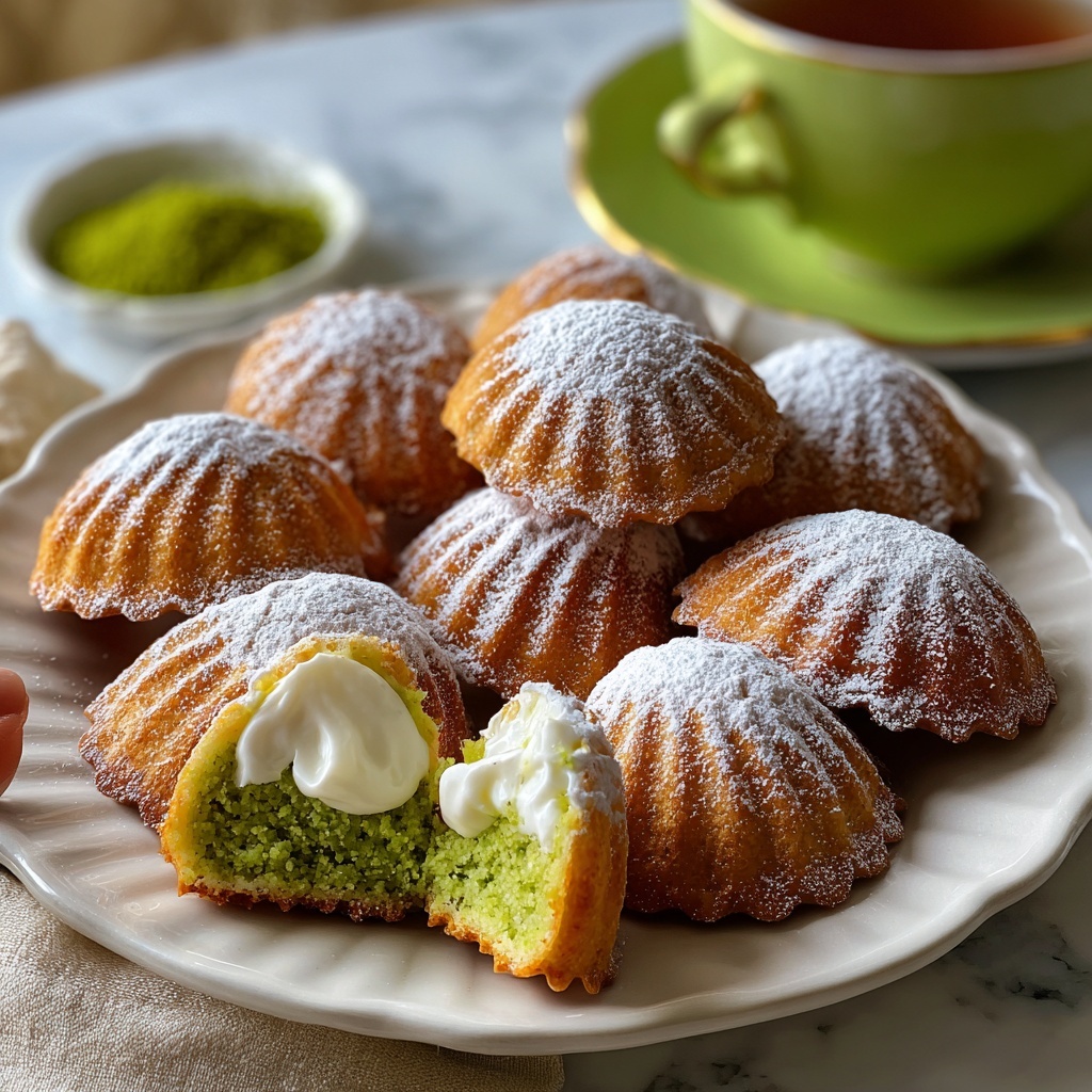 Pandan Coconut Madeleines Recipe - Recipe Image