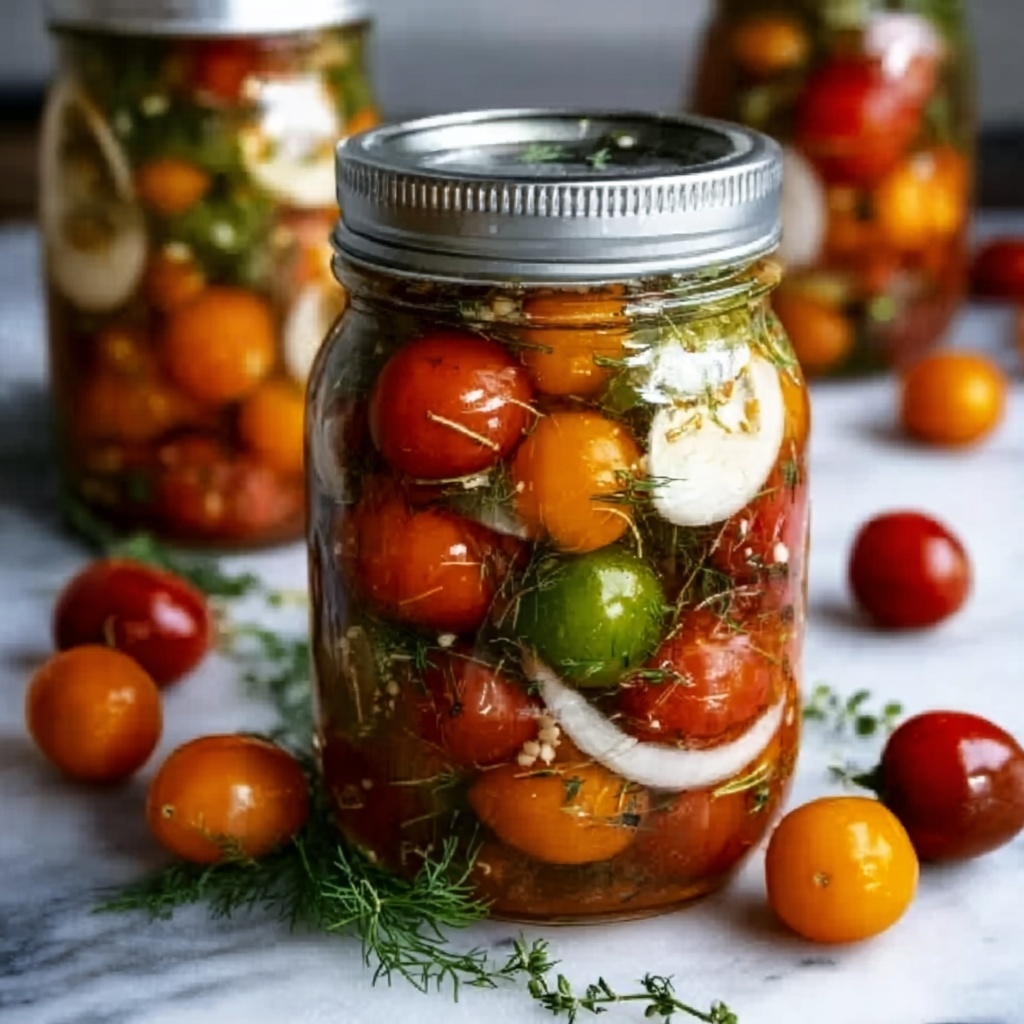 Pickled Cherry Tomatoes Recipe - Recipe Image