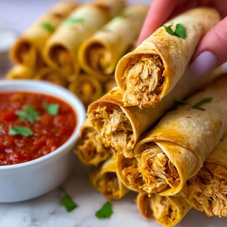 Creamy Baked Chicken Taquitos Recipe