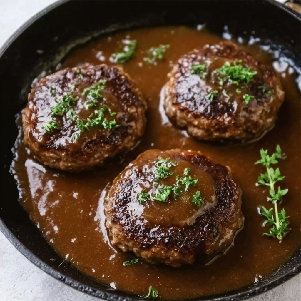 Slow-Cooked Turkey Salisbury Steak Recipe - Recipe Image