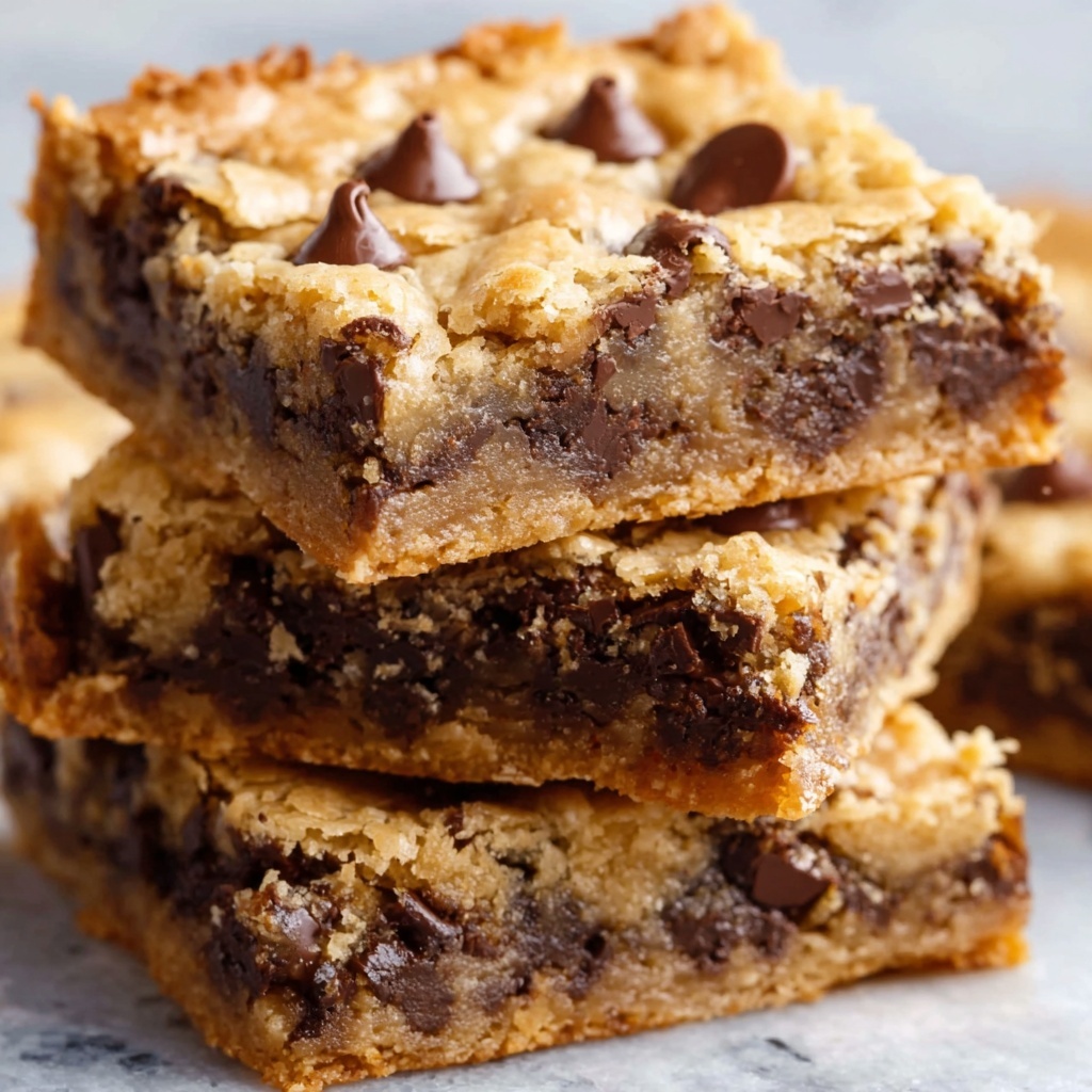 Gooey Chocolate Chip Cookie Bars Recipe - Recipe Image