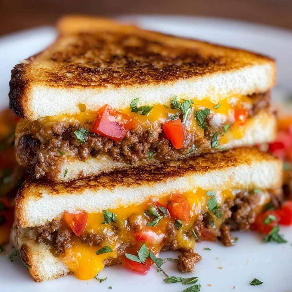Taco Grilled Cheese Sandwich Recipe - Recipe Image