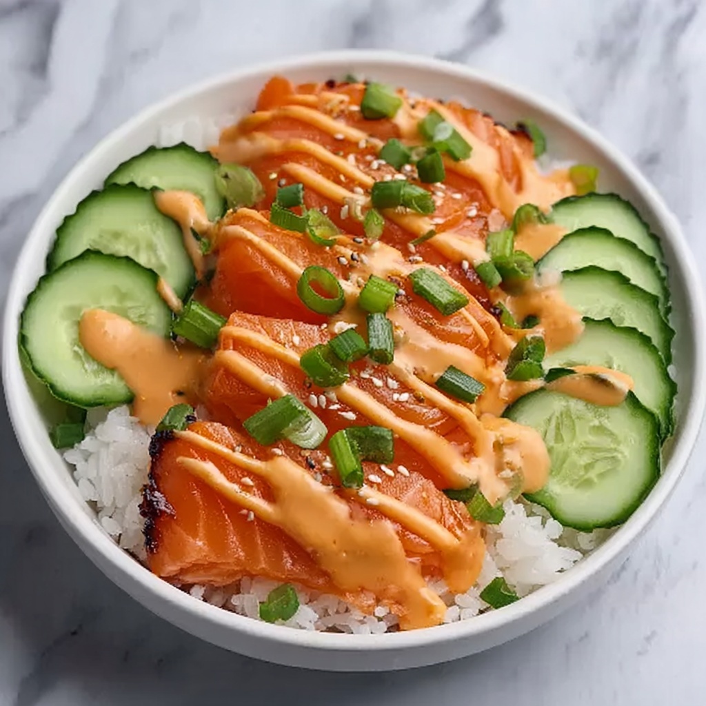 Spicy Salmon Rice Bowl Recipe - Recipe Image