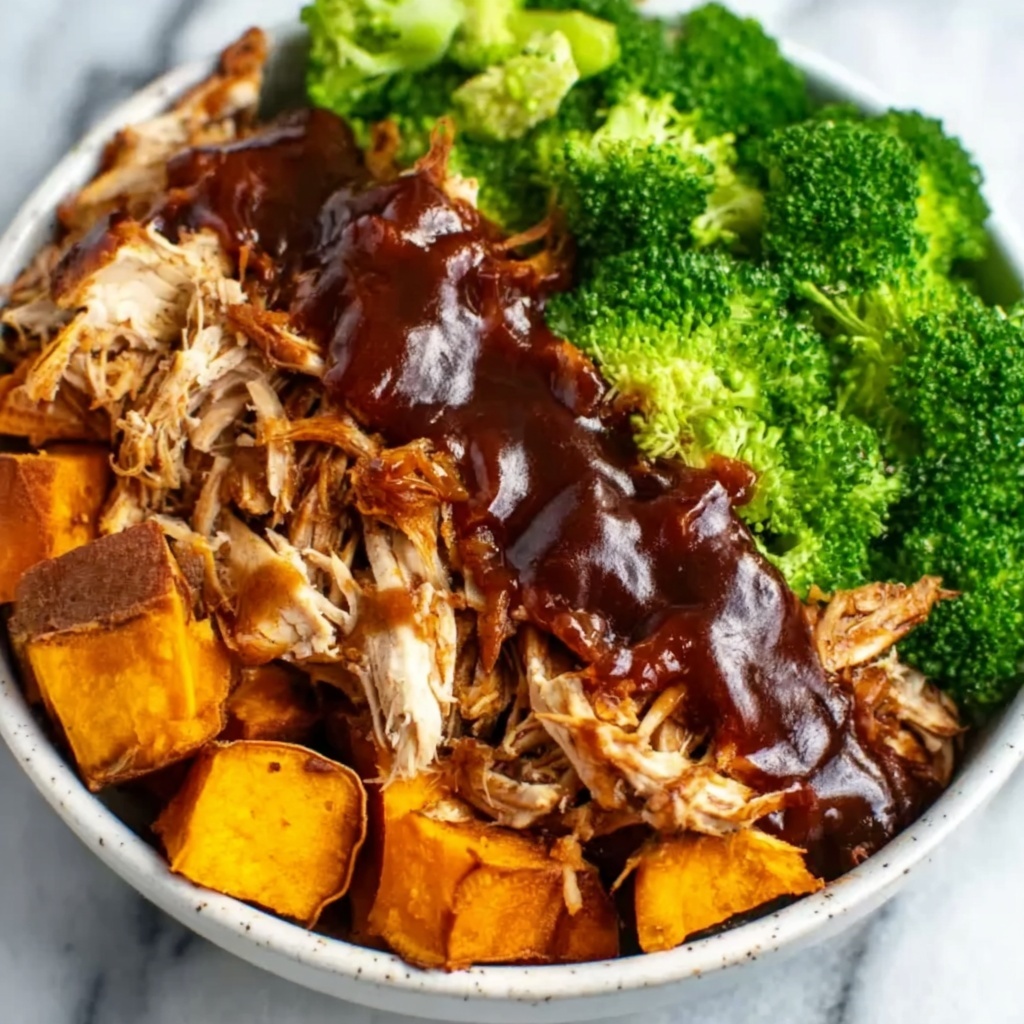 BBQ Chicken & Roasted Sweet Potato Bowls Recipe - Recipe Image