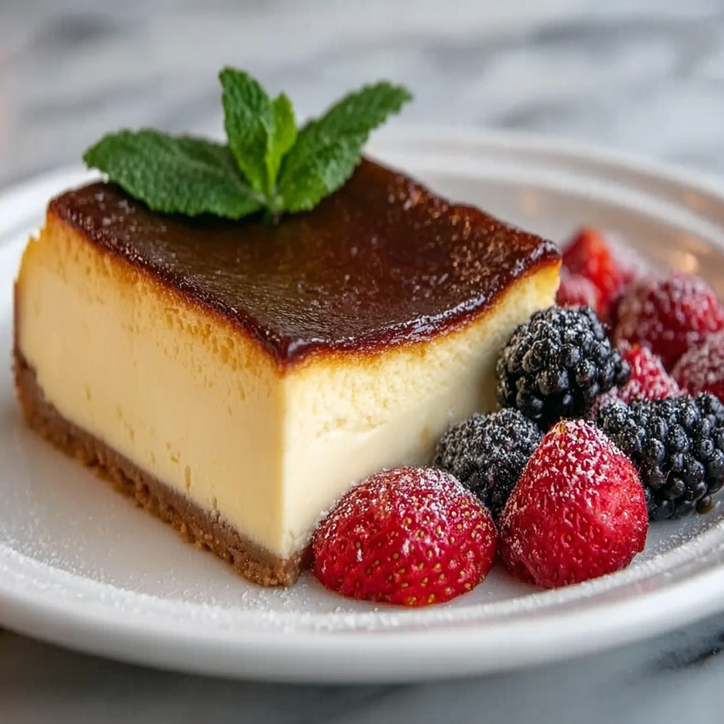 Creamy Burnt Basque Cheesecake Recipe - Recipe Image