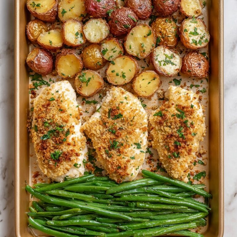 Parmesan Crusted Chicken Sheet Pan Dinner Recipe