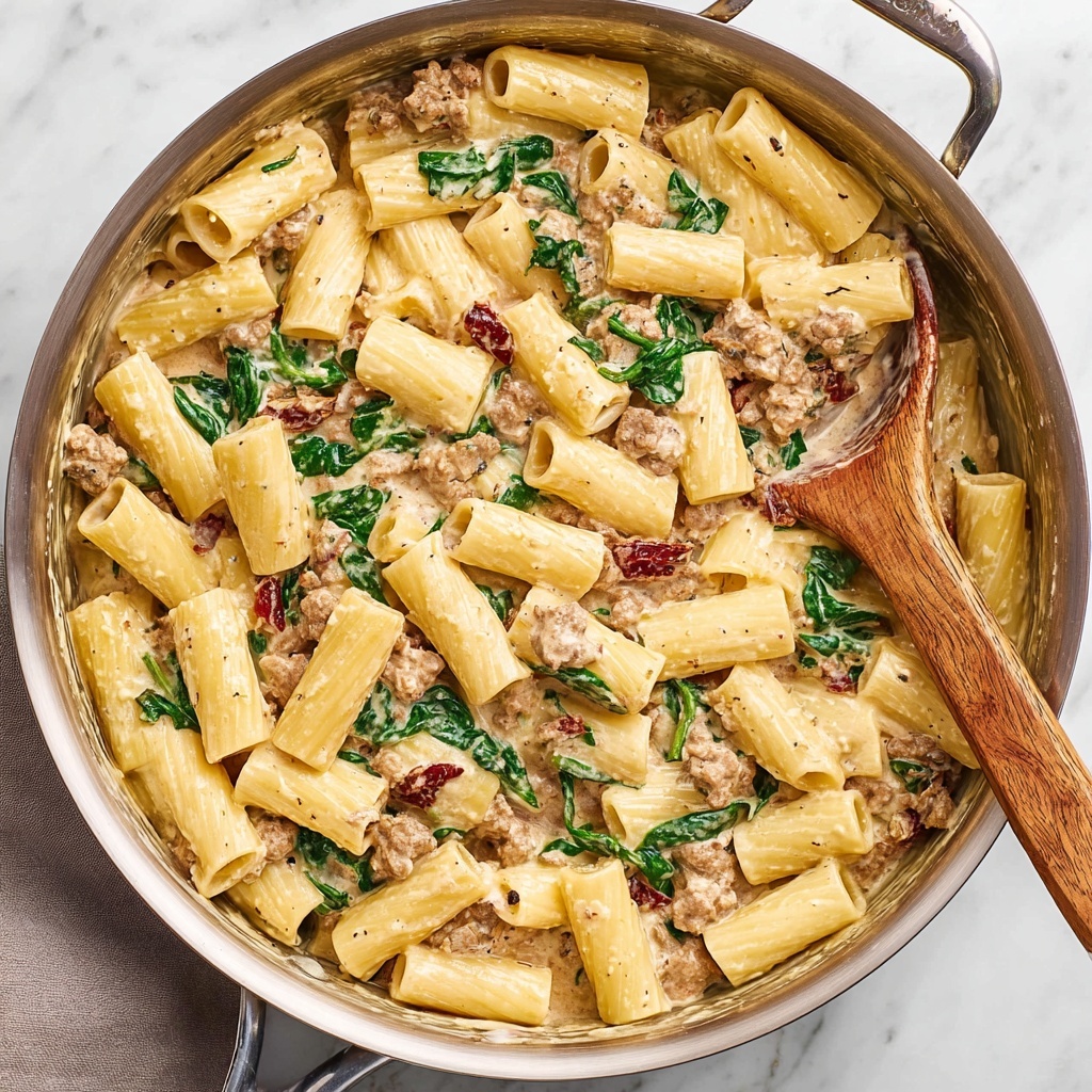 Creamy Italian Sausage Pasta Recipe - Recipe Image