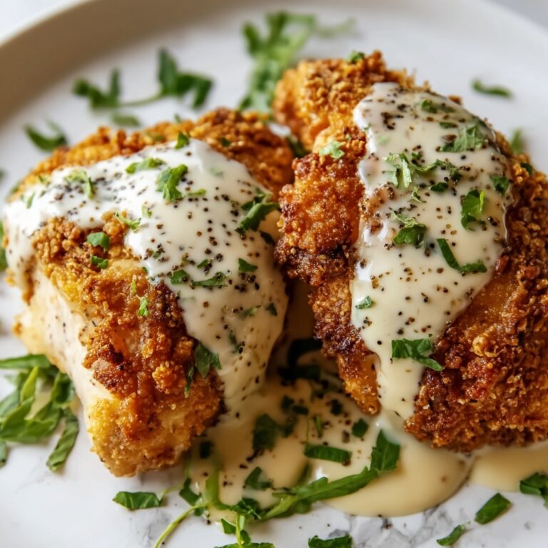 Crispy Chicken with Creamy Dijon Sauce Recipe