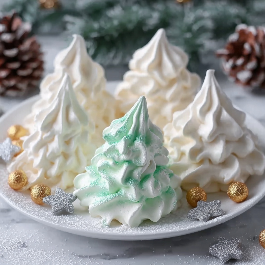 Christmas Meringue Cookies Recipe - Recipe Image