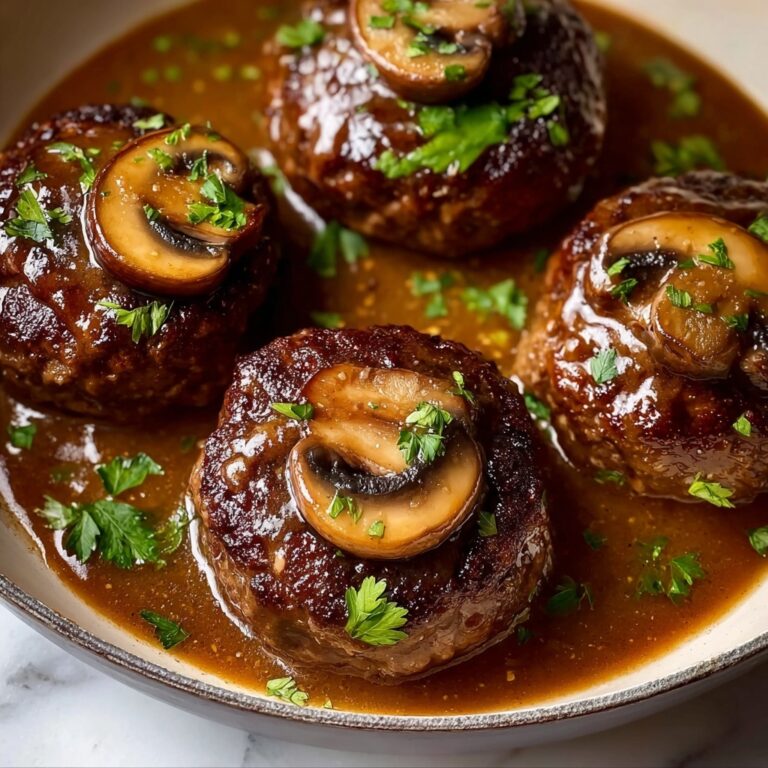 Easy Homemade Salisbury Steak with Mushroom Gravy Recipe