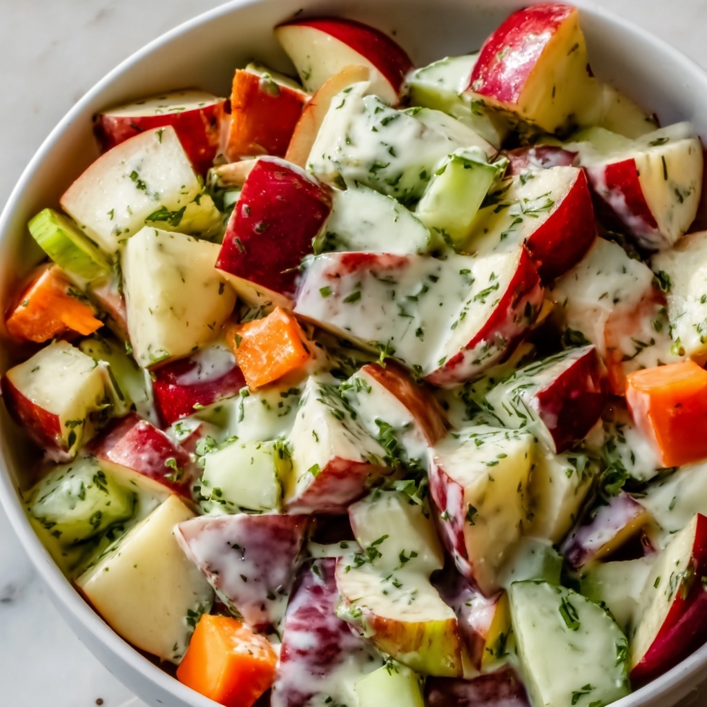 Sweet and Crunchy Honeycrisp Apple Salad with Pecans and Cranberries Recipe - Recipe Image