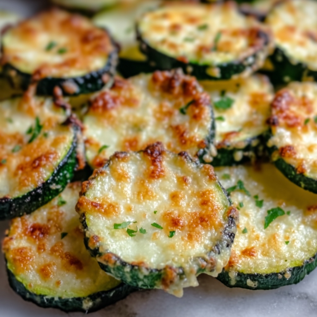 Crispy Parmesan Zucchini Rounds Recipe - Recipe Image