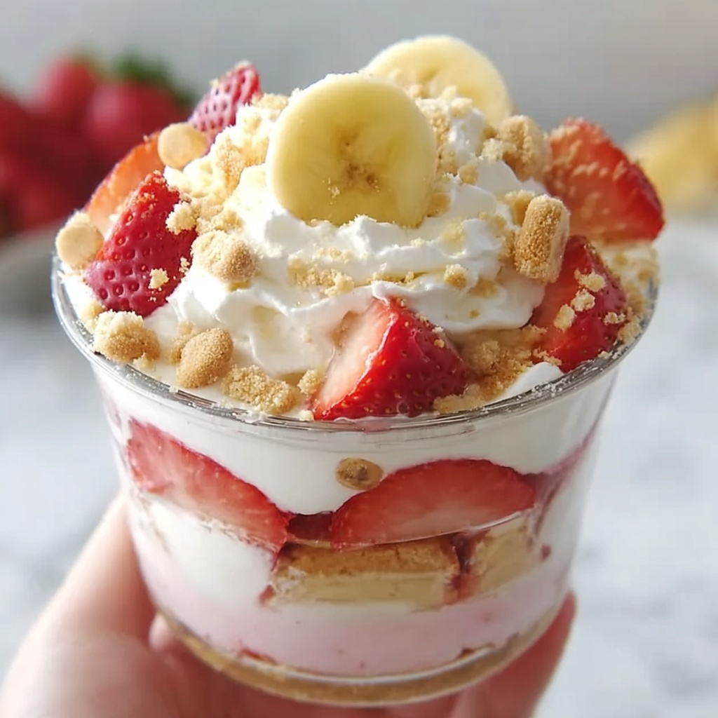 Strawberry Banana Cheesecake Pudding Recipe - Recipe Image