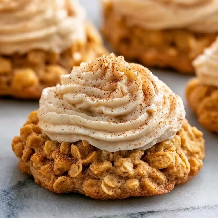 Pumpkin Oatmeal Cookies with Cinnamon Cream Cheese Frosting Recipe