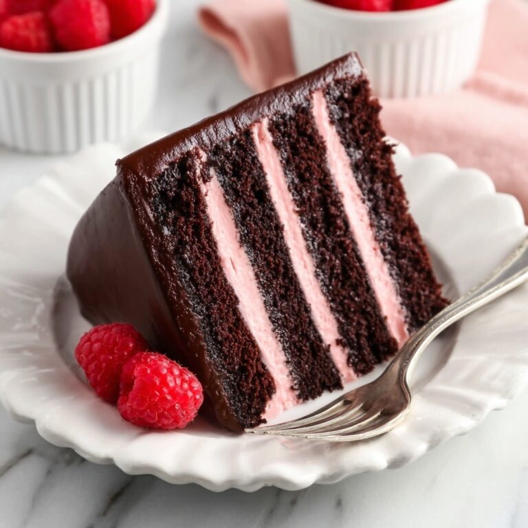 Chocolate Raspberry Cake with Ganache Recipe
