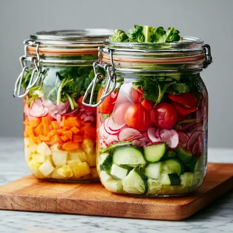 Salad Jars: Delicious Layered Mason Jar Meal in 15 Minutes Recipe
