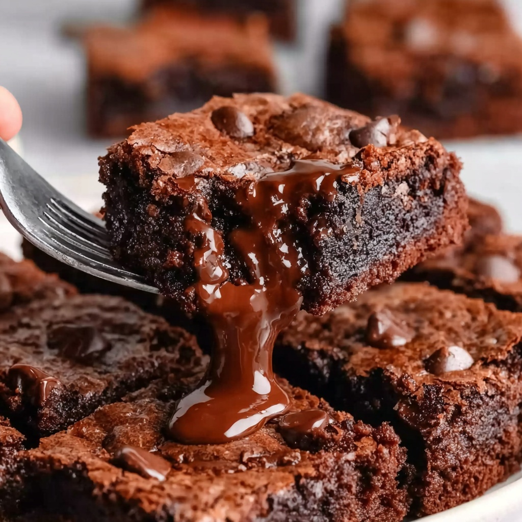 Peanut Butter Chocolate Fudge Brownies Recipe - Recipe Image