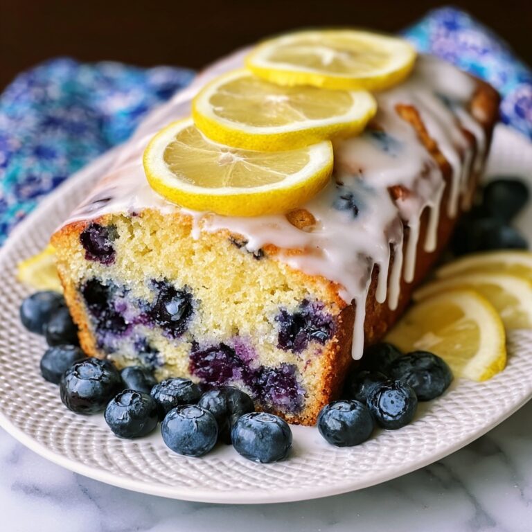 Lemon Blueberry Loaf with Lemon Glaze Recipe