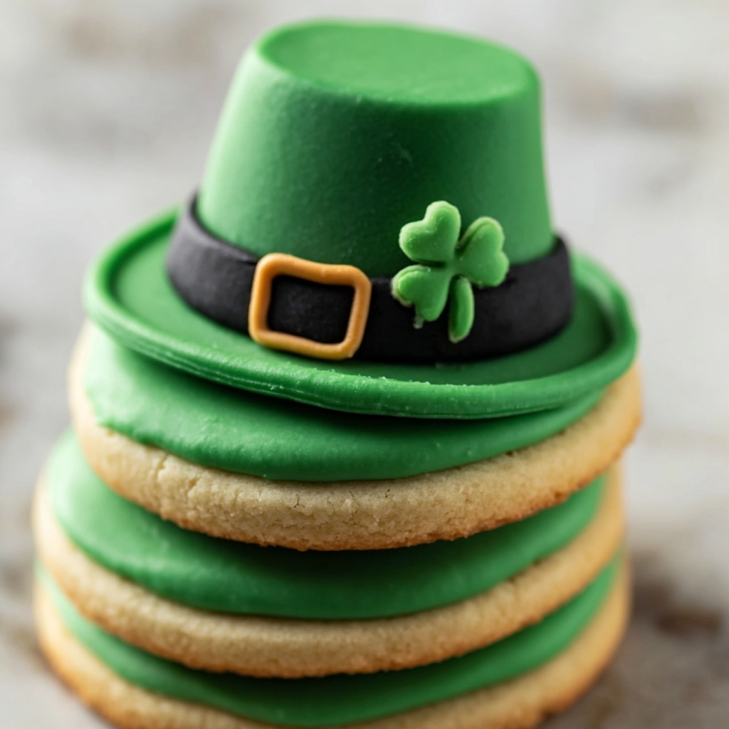 St. Patrick's Day Leprechaun Hat Cookies Recipe - Recipe Image