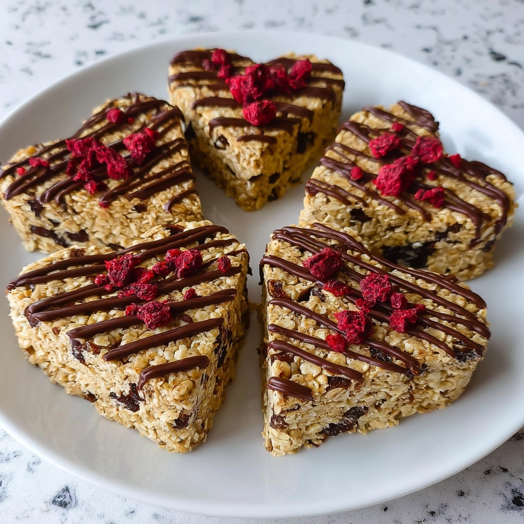 Crunchy Granola Heart Bars Recipe - Recipe Image