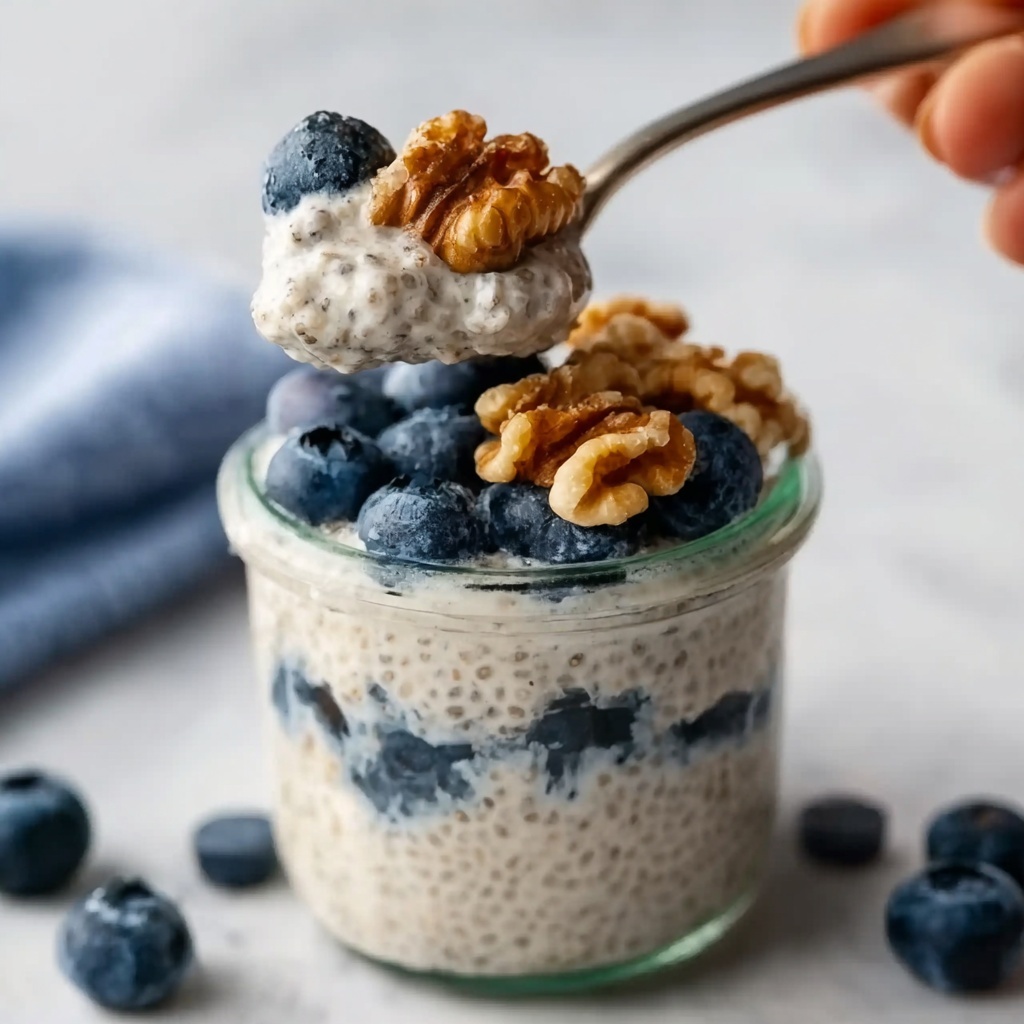 Blueberry Overnight Oats with Yogurt Recipe - Recipe Image