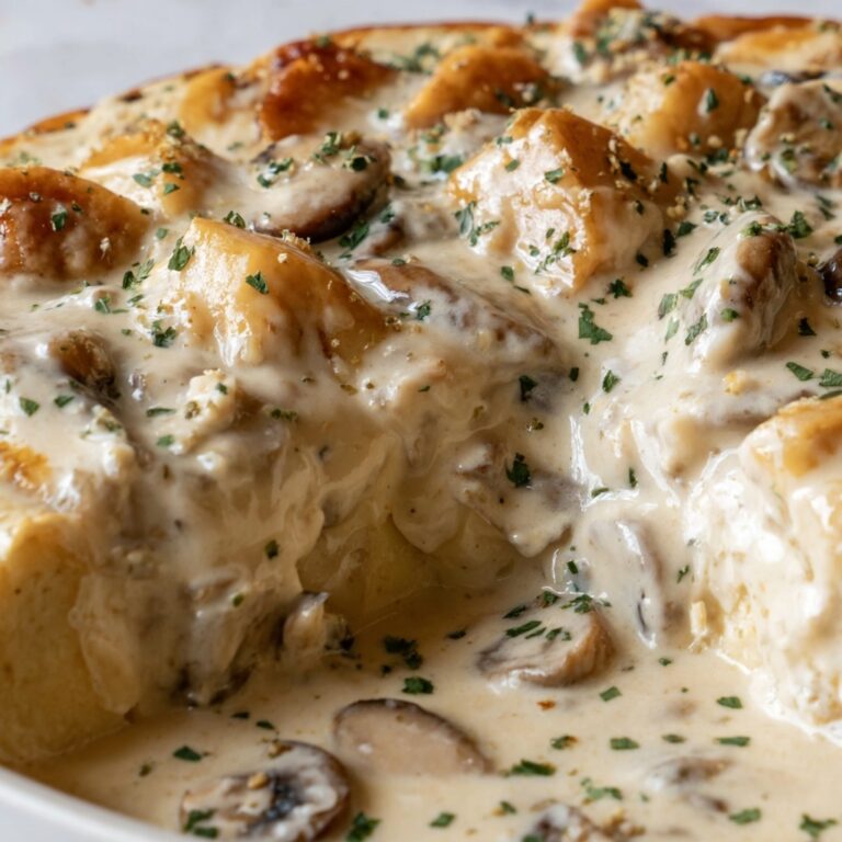 Creamy Chicken and Mushroom Bake Recipe