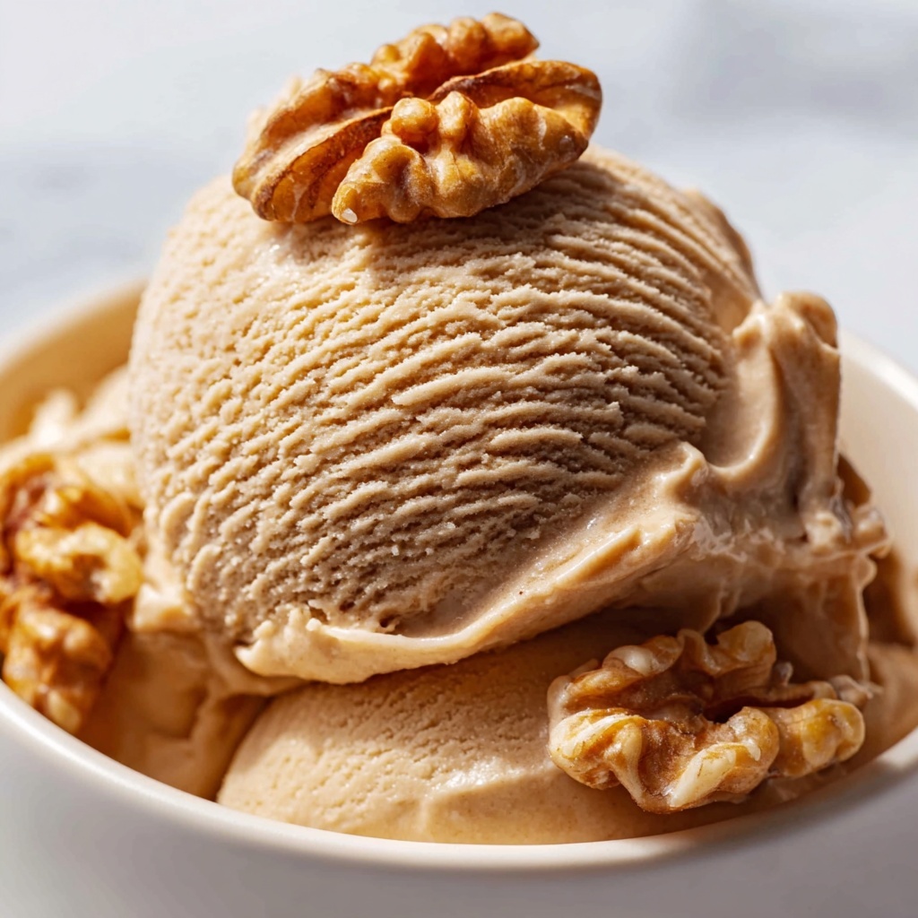 Pumpkin Spice Ice Cream with Toasted Walnuts Recipe - Recipe Image