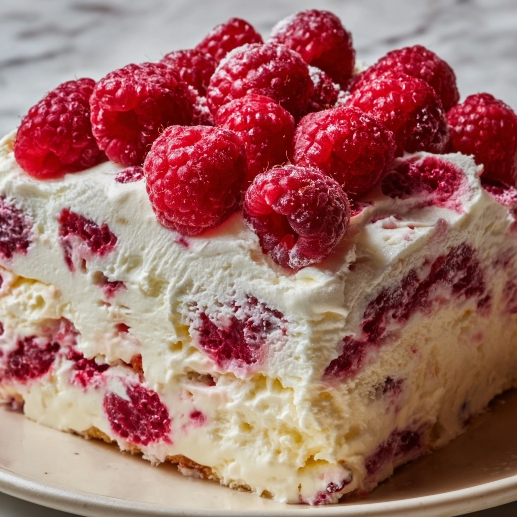 Irresistible Raspberry Ripple Ice Cream Cake Recipe - Recipe Image