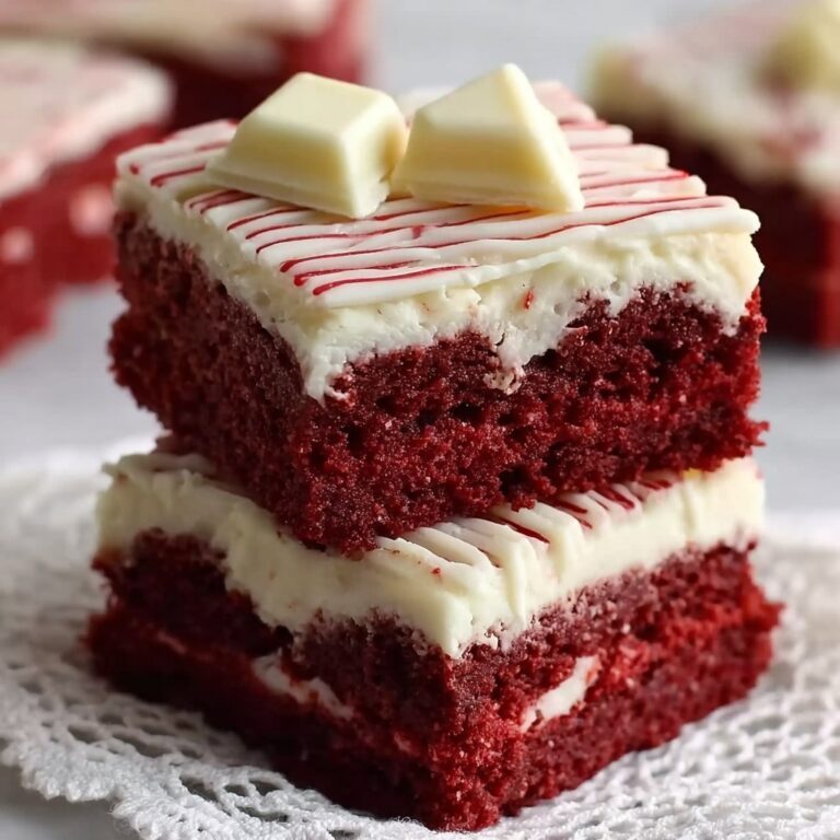 Red Velvet Brownies with White Chocolate Chips Recipe