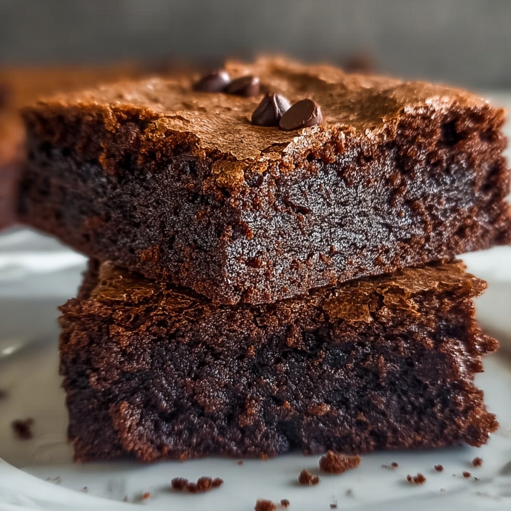 Delicious Zero-Sugar Greek Yogurt Brownies : Healthy Treat Recipe - Recipe Image