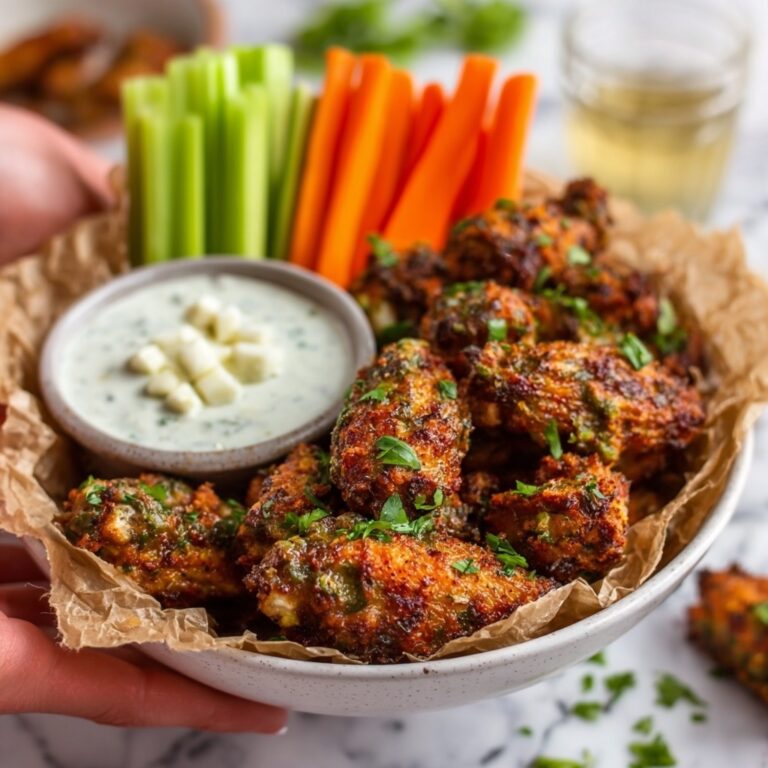 Dry Rub Baked Chicken Wings with Gorgonzola Sauce Recipe
