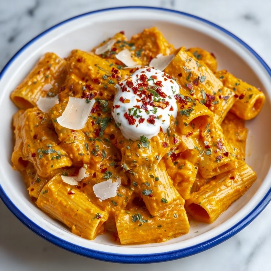 Creamy Tomato Garlic Pasta Recipe - Recipe Image