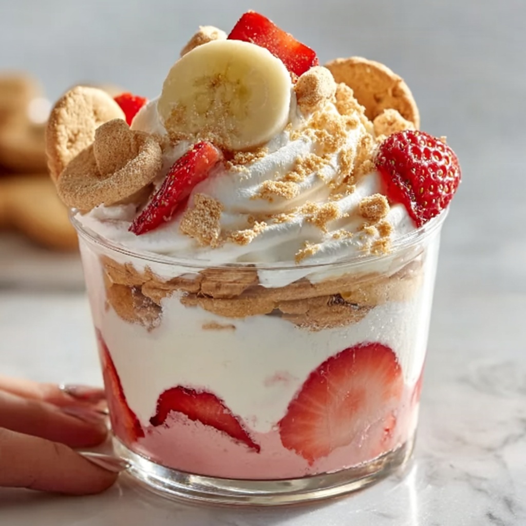 Strawberry Banana Cheesecake Pudding Recipe - Recipe Image